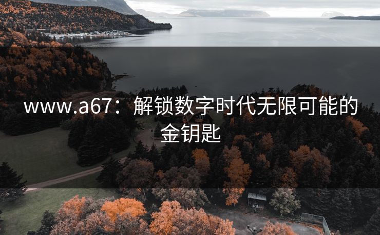 www.a67:解锁数字时代无限可能的金钥匙 www.a67:解锁数字时代无限可能的金钥匙