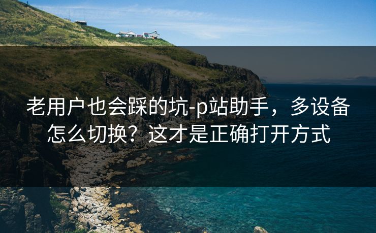 老用户也会踩的坑-p站助手，多设备怎么切换？这才是正确打开方式
